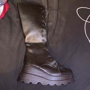 Black Platform Boots | Alternative Shoes | Emo Platform Boots | Women’s Platform